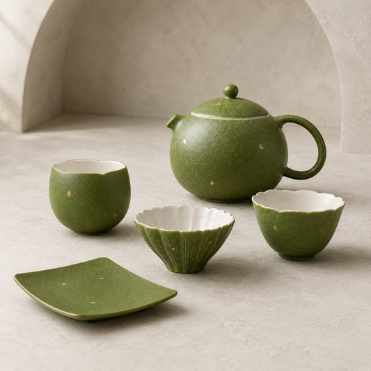 Celadon Green Chinese Tea Set – Mix & Match Teapot & Cups