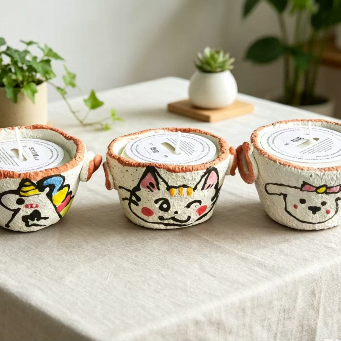 Handmade Jingdezhen Ceramic Scented Candle Cup - lifestyle