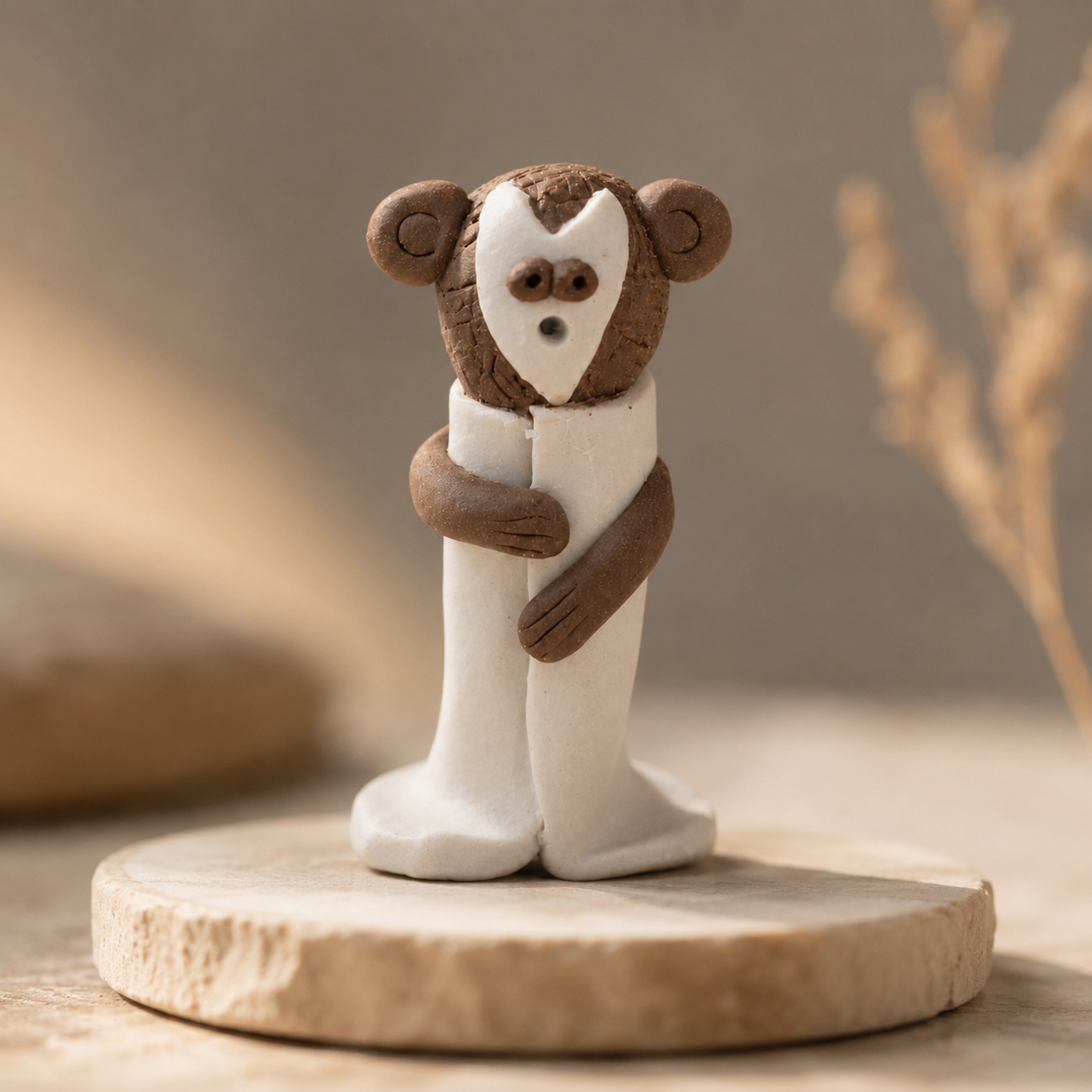 Jingdezhen Hand-Pinched Figurine – Journey to the West Character (Incense Holder)