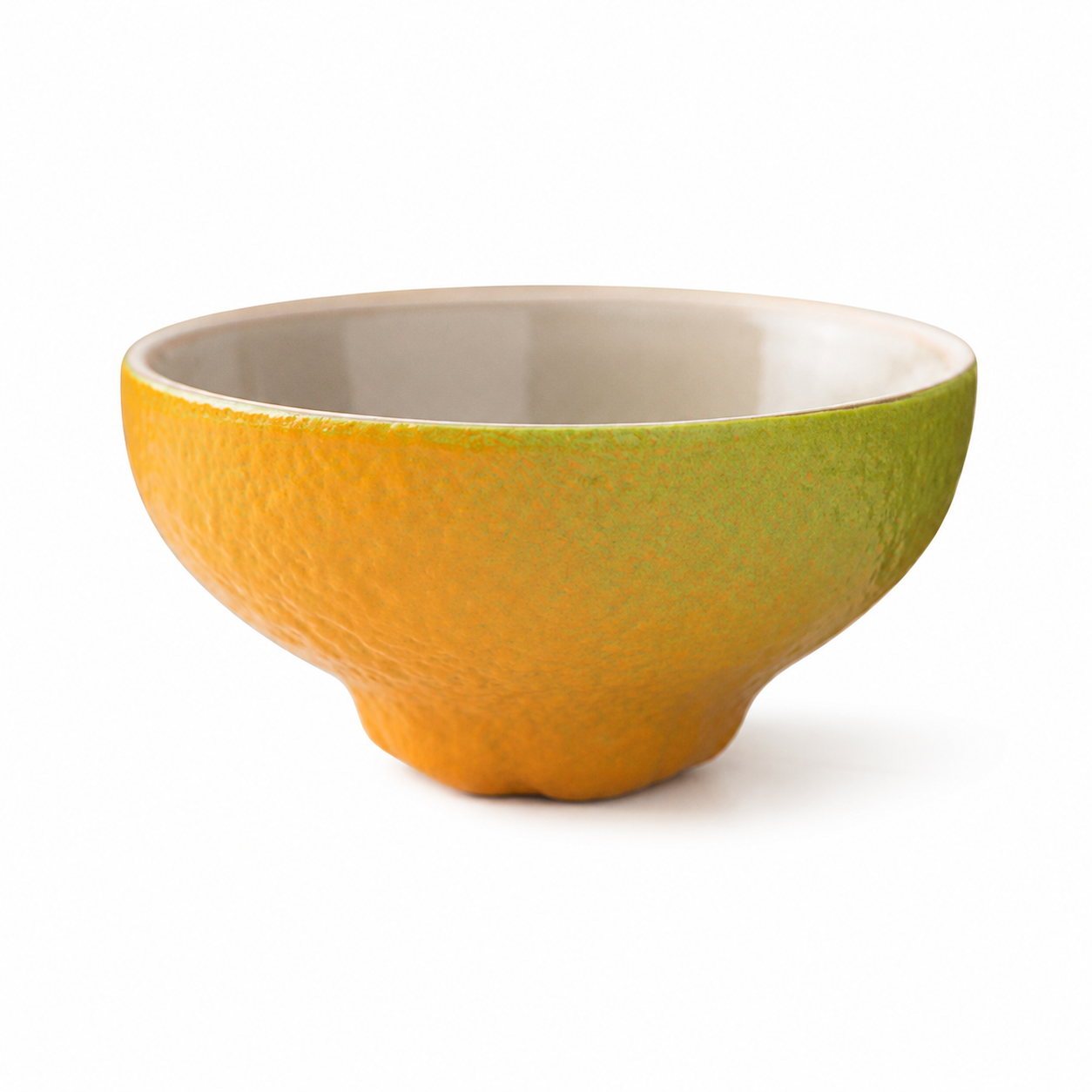 Lifelike Tangerine-Shaped Ceramic Teacups & Teapot Collection