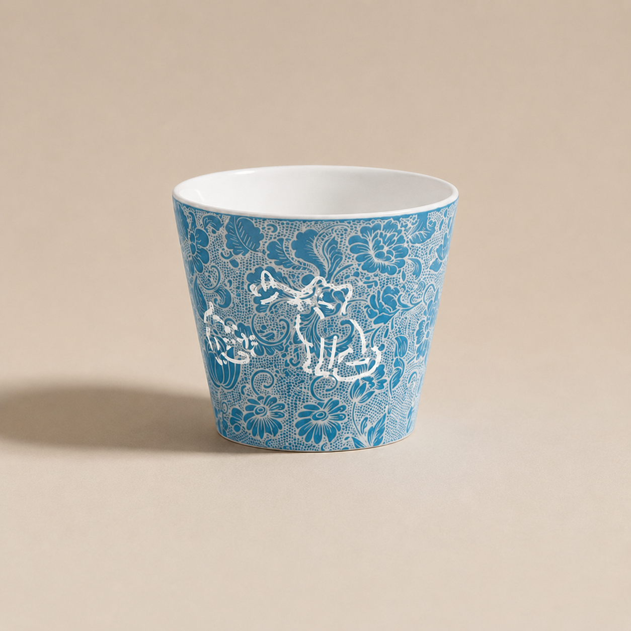 Handmade Linglong Cat Ceramic Coffee Cup – 230ml