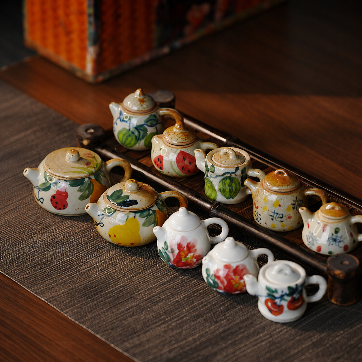 Jingdezhen Hand-Painted Mini Teapot – Authentic Ceramic Tea Pot for One