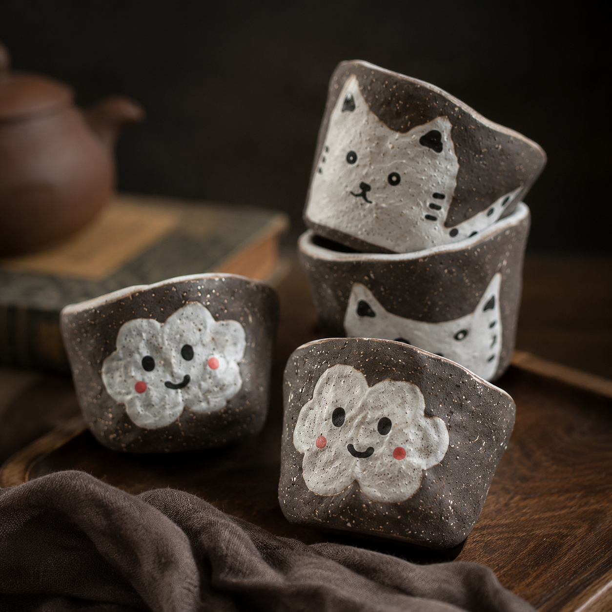 Jingdezhen Ceramic Candle Holder – Hand-Painted Scented Candle with Choice of Scents (Assorted Patterns)