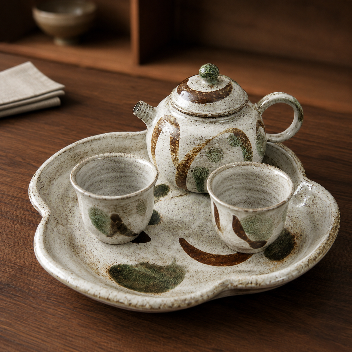 Handmade Jingdezhen Porcelain Tea Set – One-of-a-Kind Artisan Ceramic Teaware