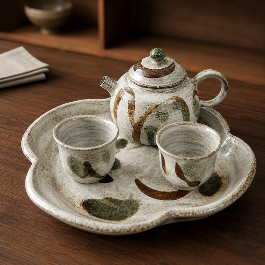 Handmade Jingdezhen Porcelain Tea Set – One-of-a-Kind Artisan Ceramic Teaware